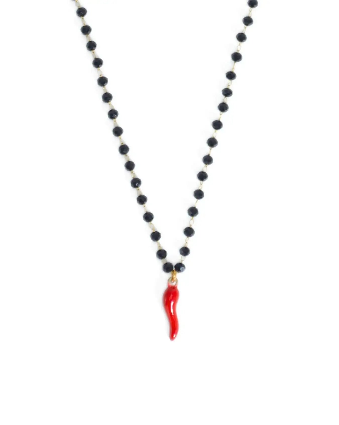 STONE ROSARY NECKLACE