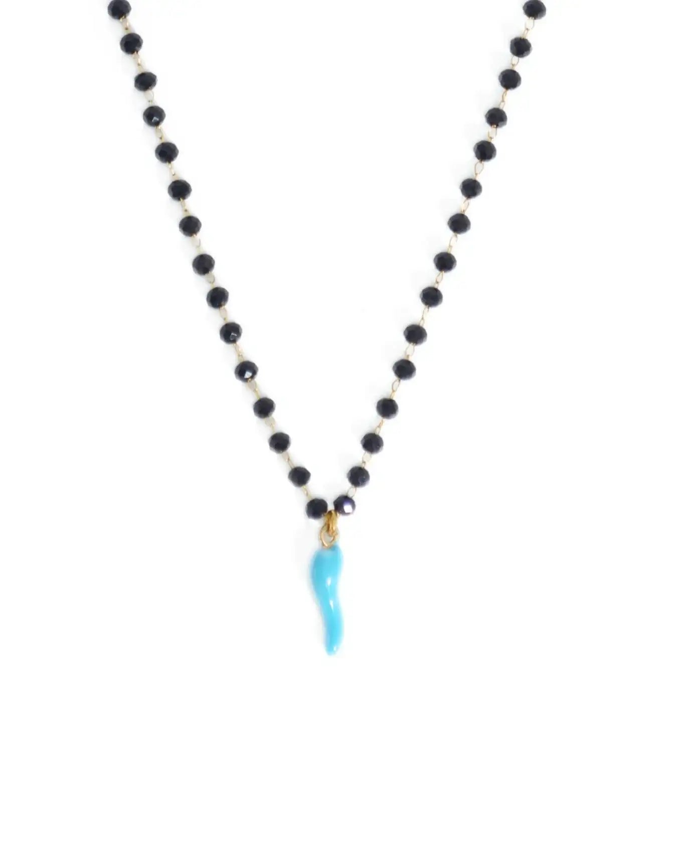 STONE ROSARY NECKLACE