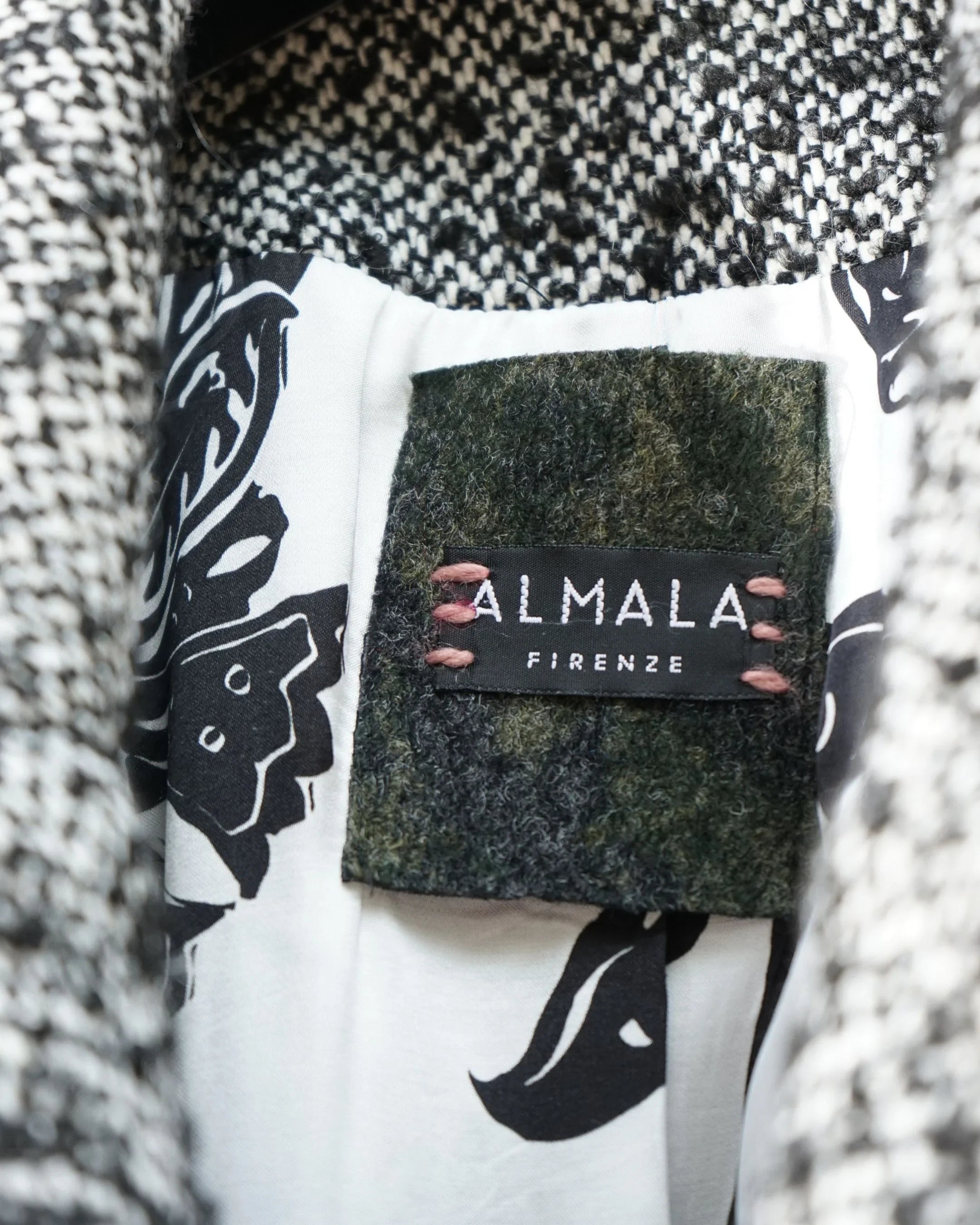 BOUCLE COAT -BORDEAUX