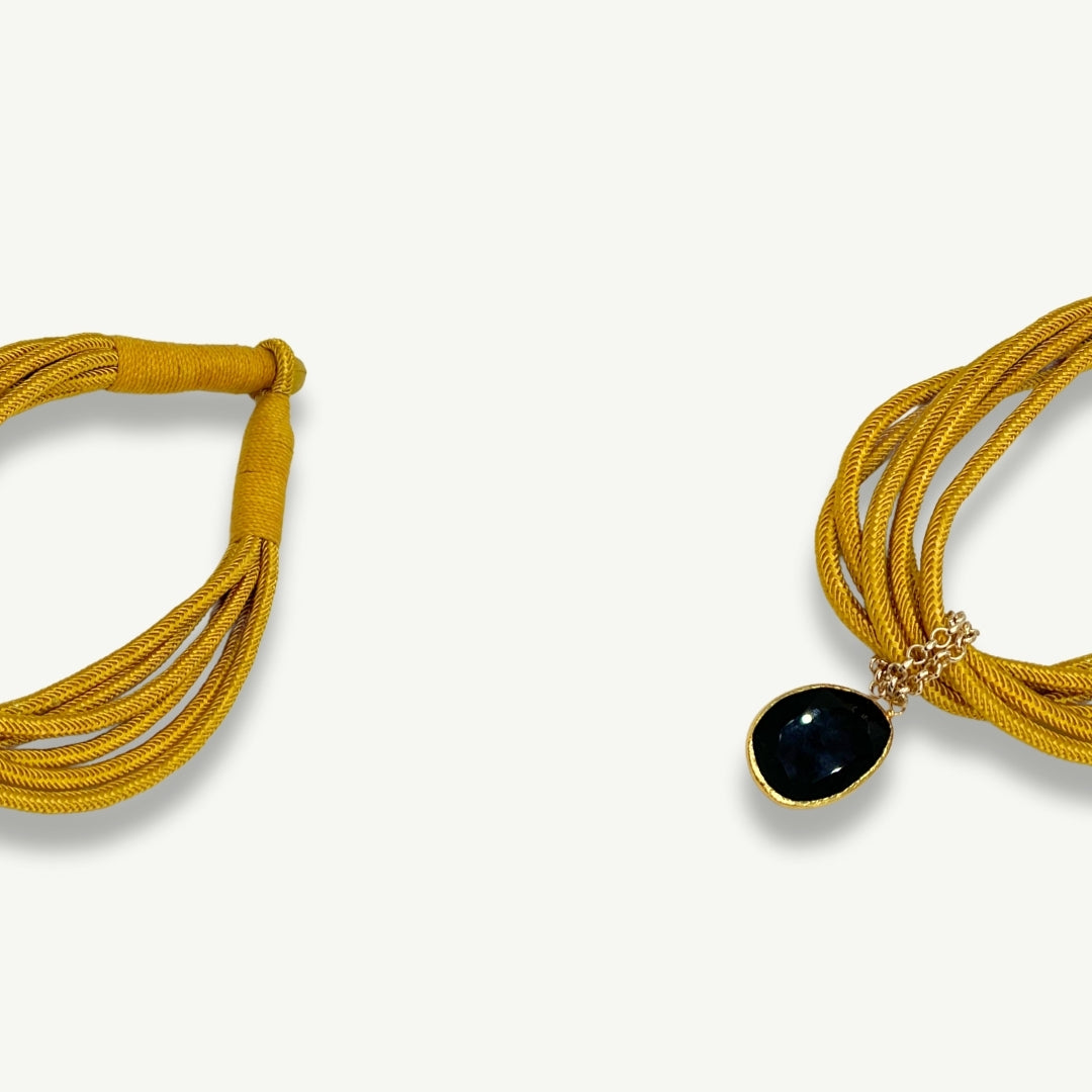 QUARTZ ROPE CHOKER