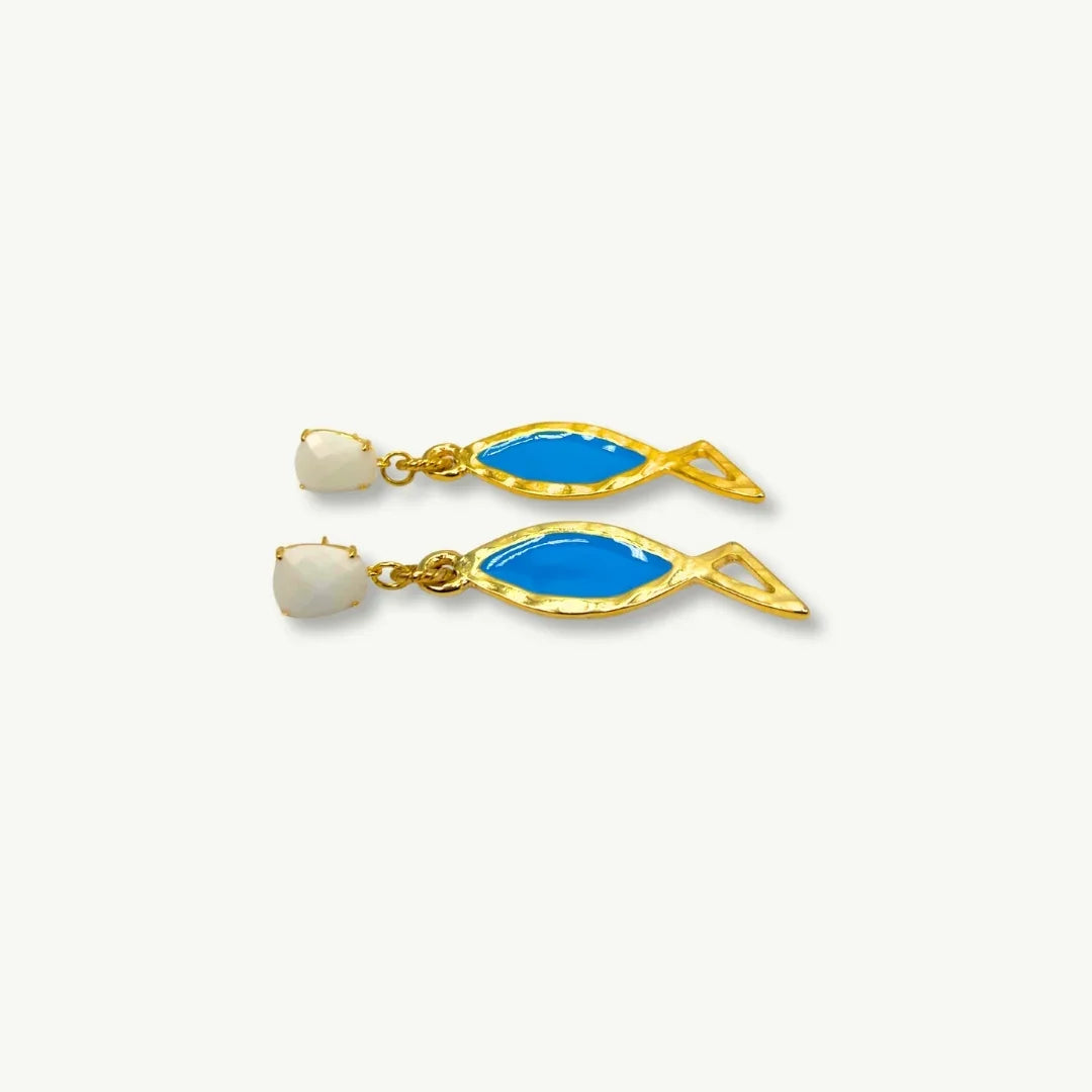 COLOR FISH EARRING | GREEN