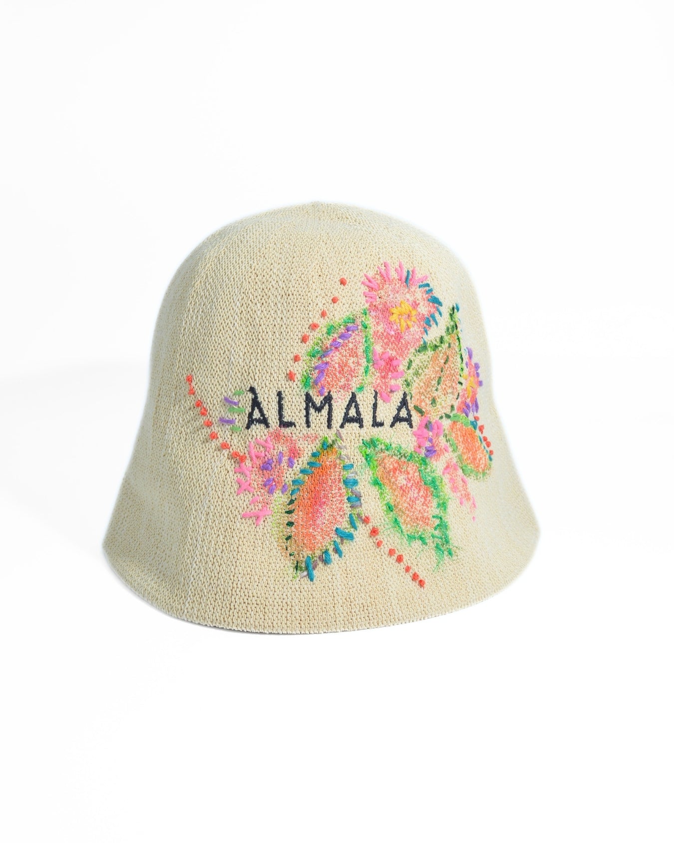 EMBROIDERED HAT | NATURAL-PINK