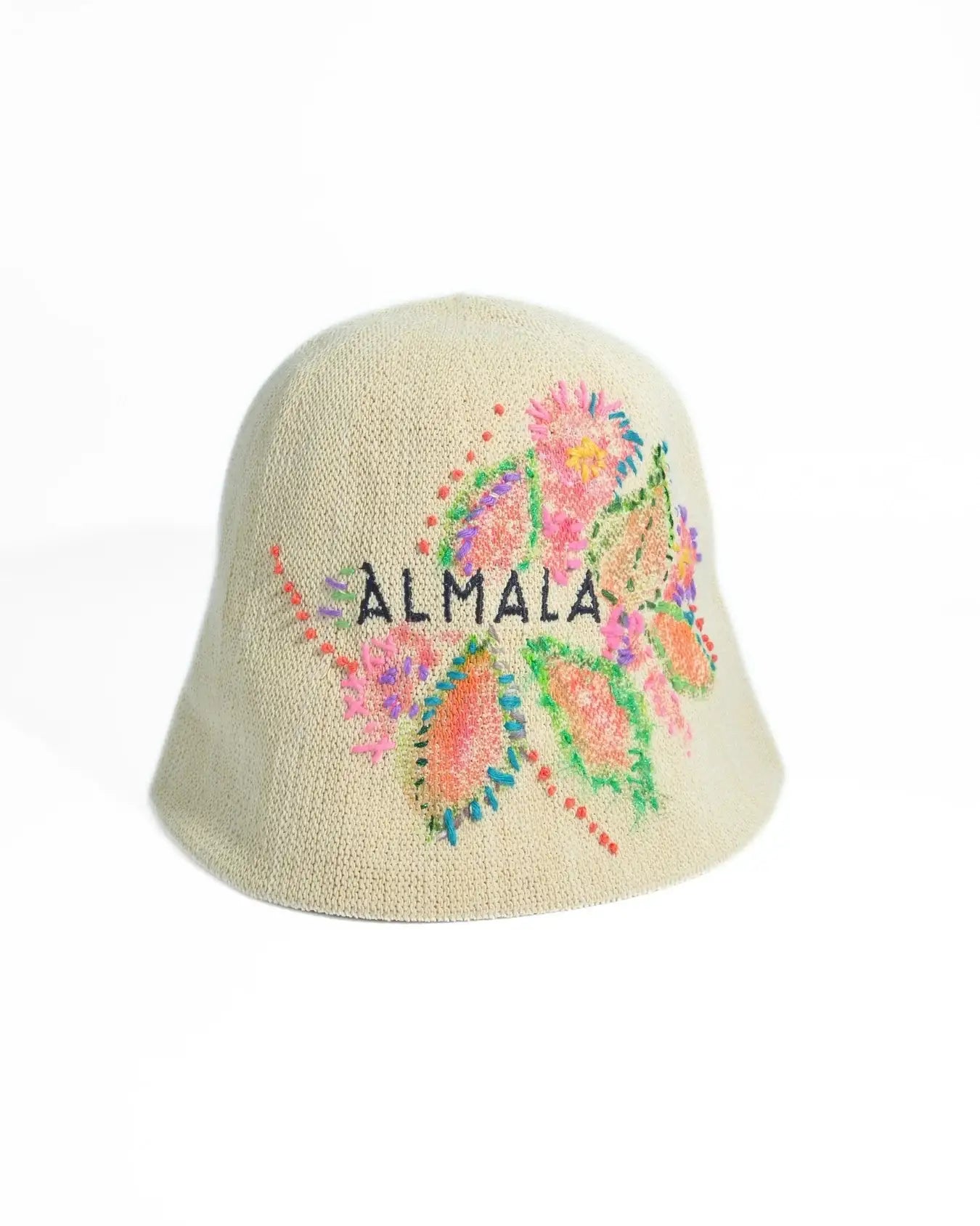 EMBROIDERED HAT | NATURAL-PINK