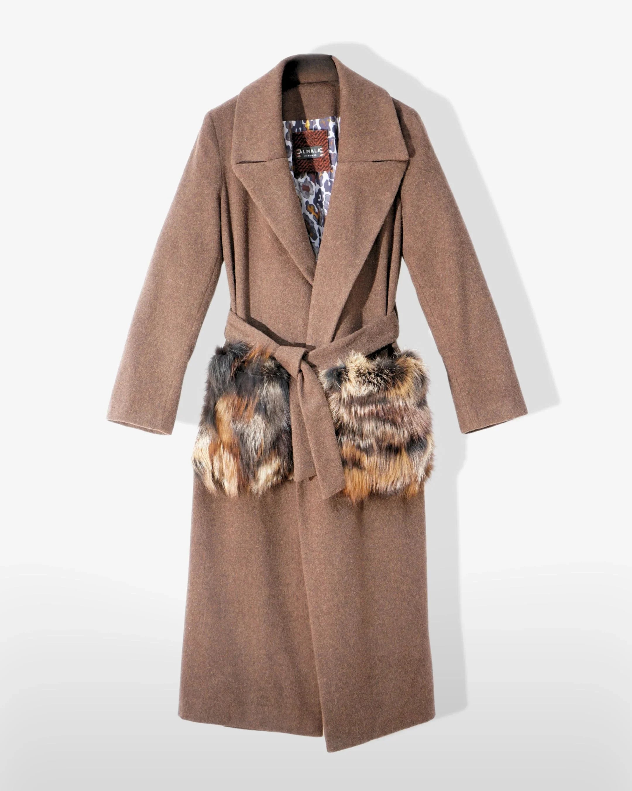 BOUCLE COAT -BORDEAUX