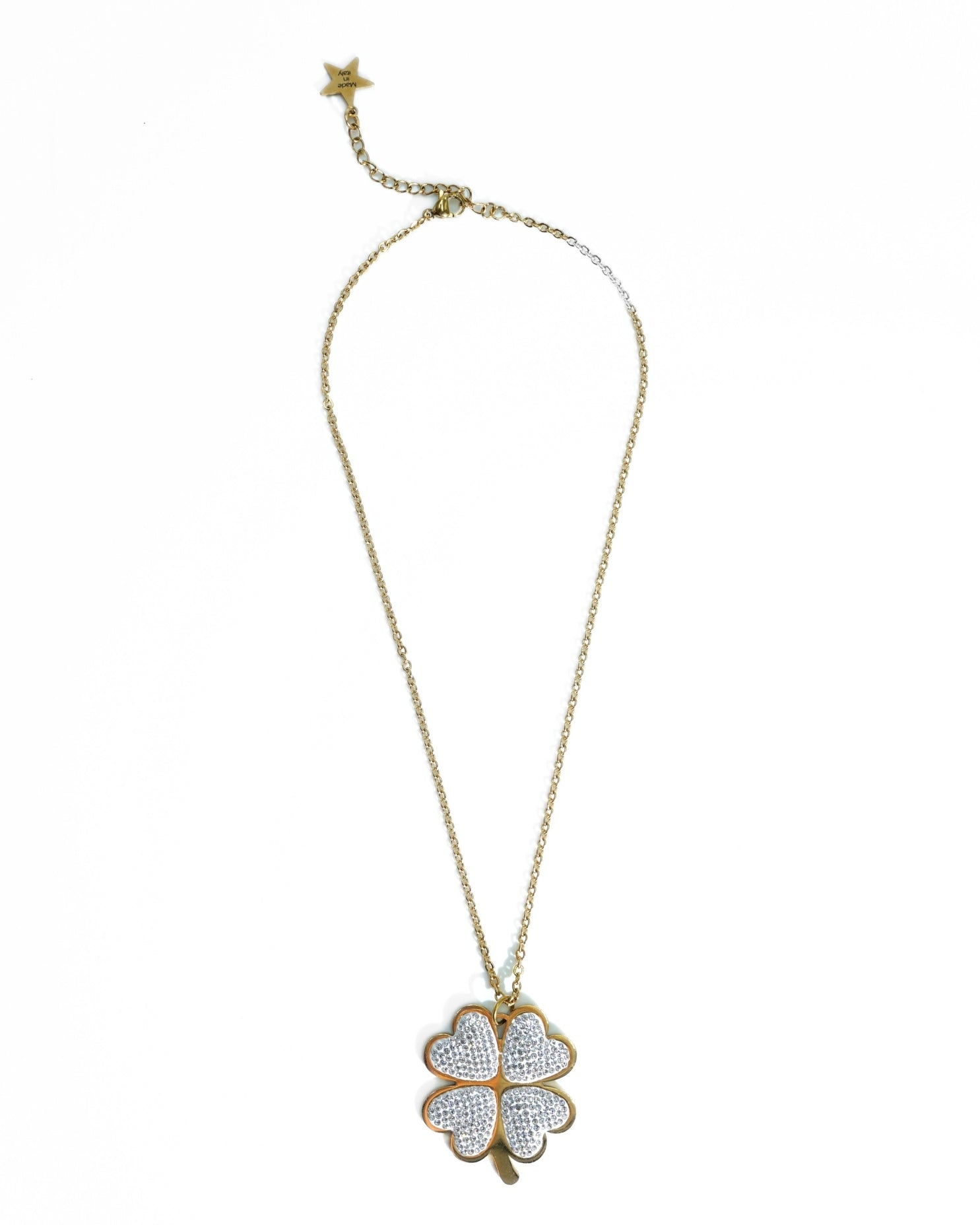 RHINESTONE CHOKER | FOUR-LEAF CLOVER