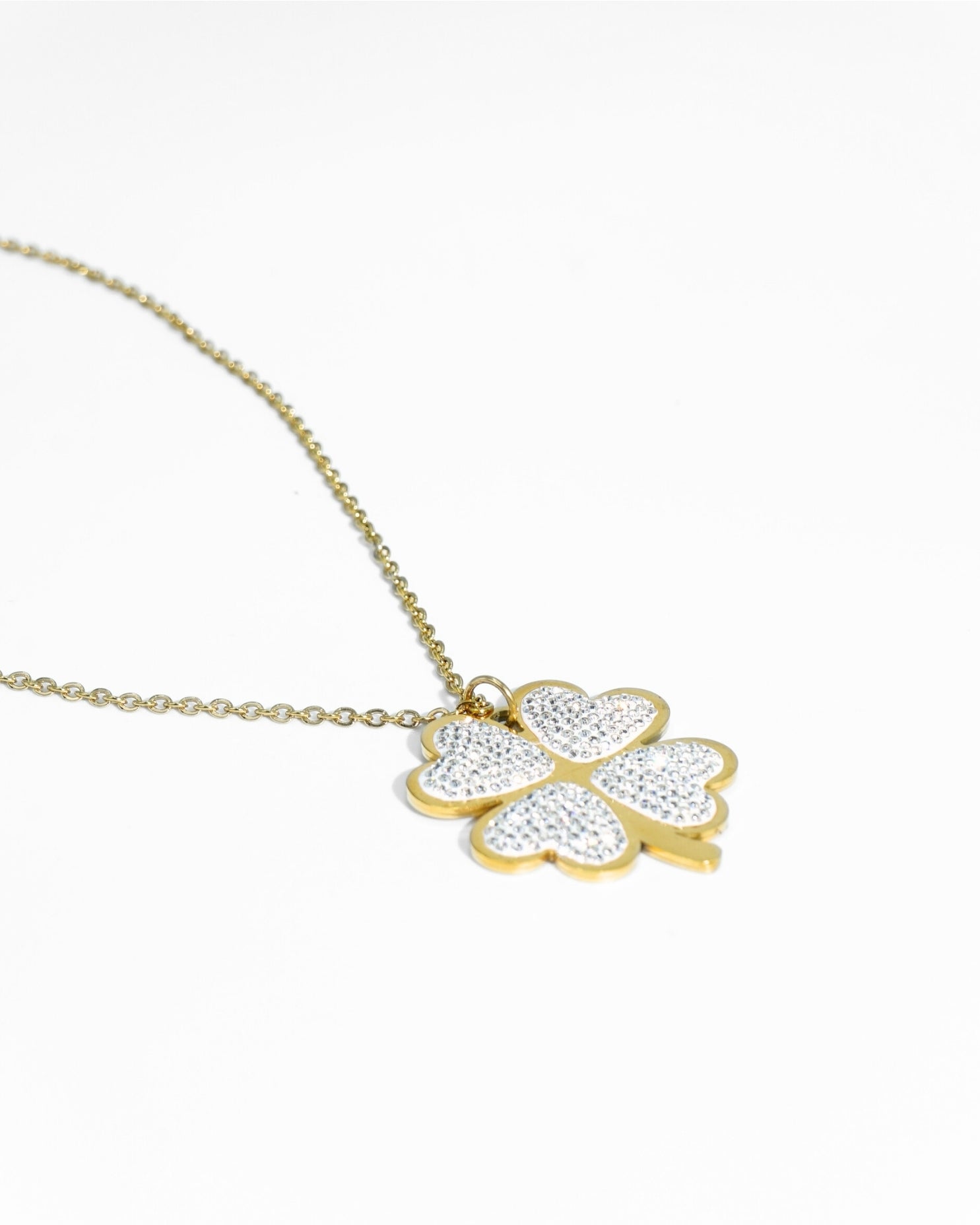 RHINESTONE CHOKER | FOUR-LEAF CLOVER