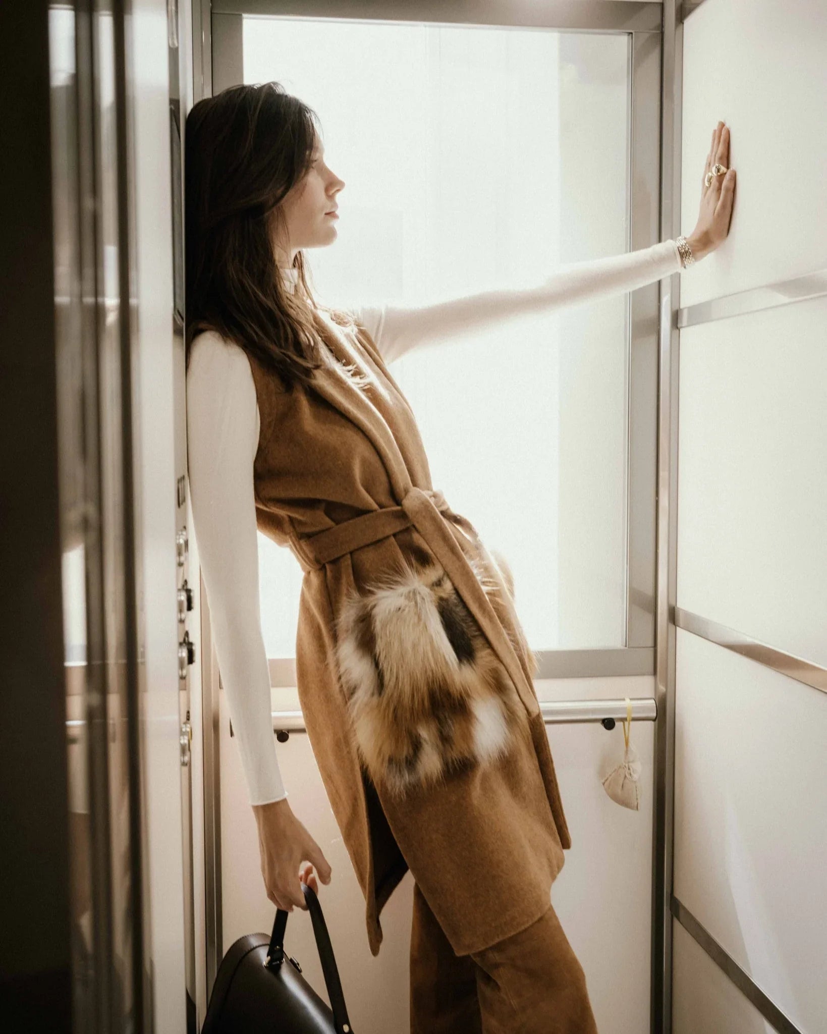 BOUCLE COAT -BORDEAUX