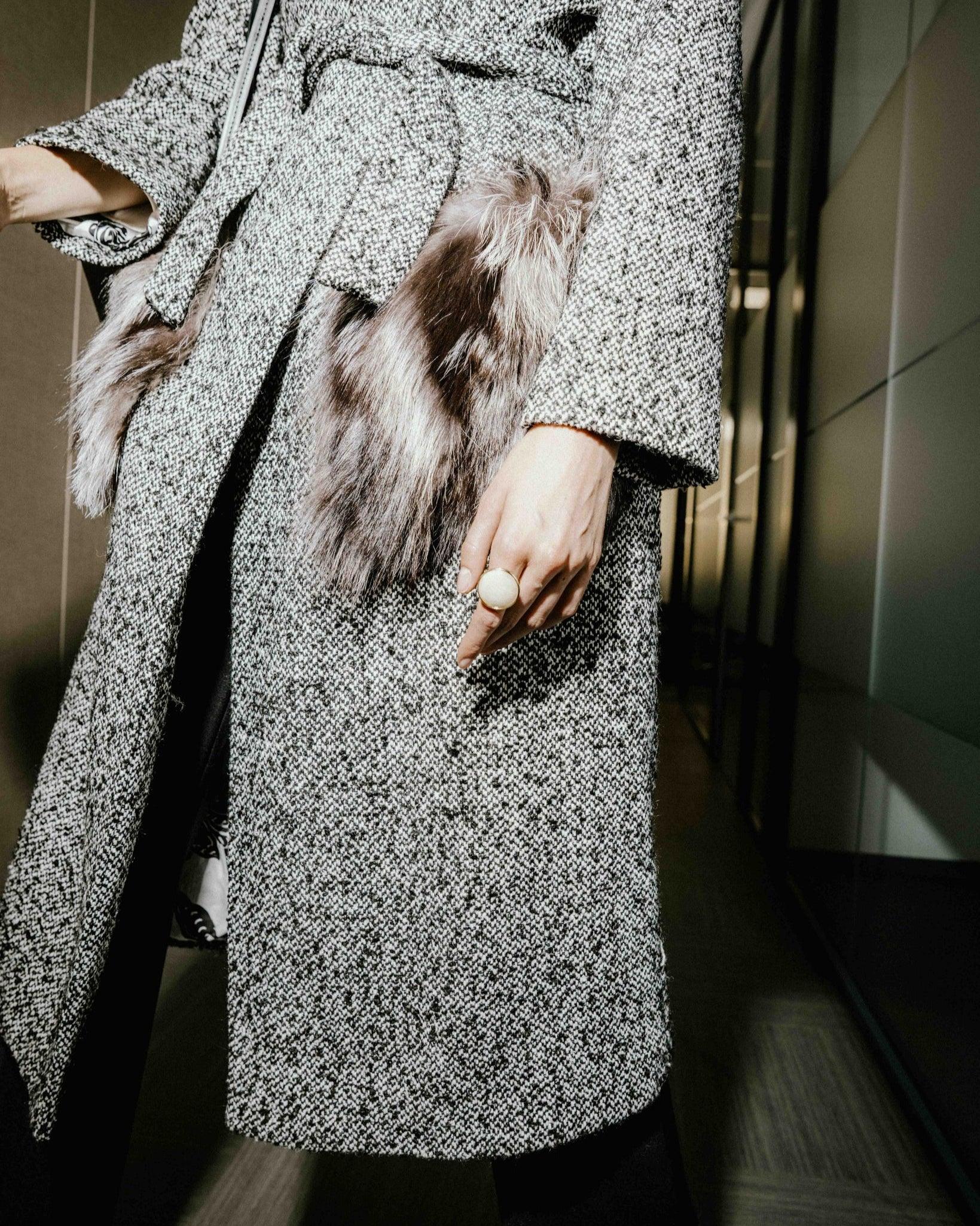 BOUCLE COAT -BORDEAUX