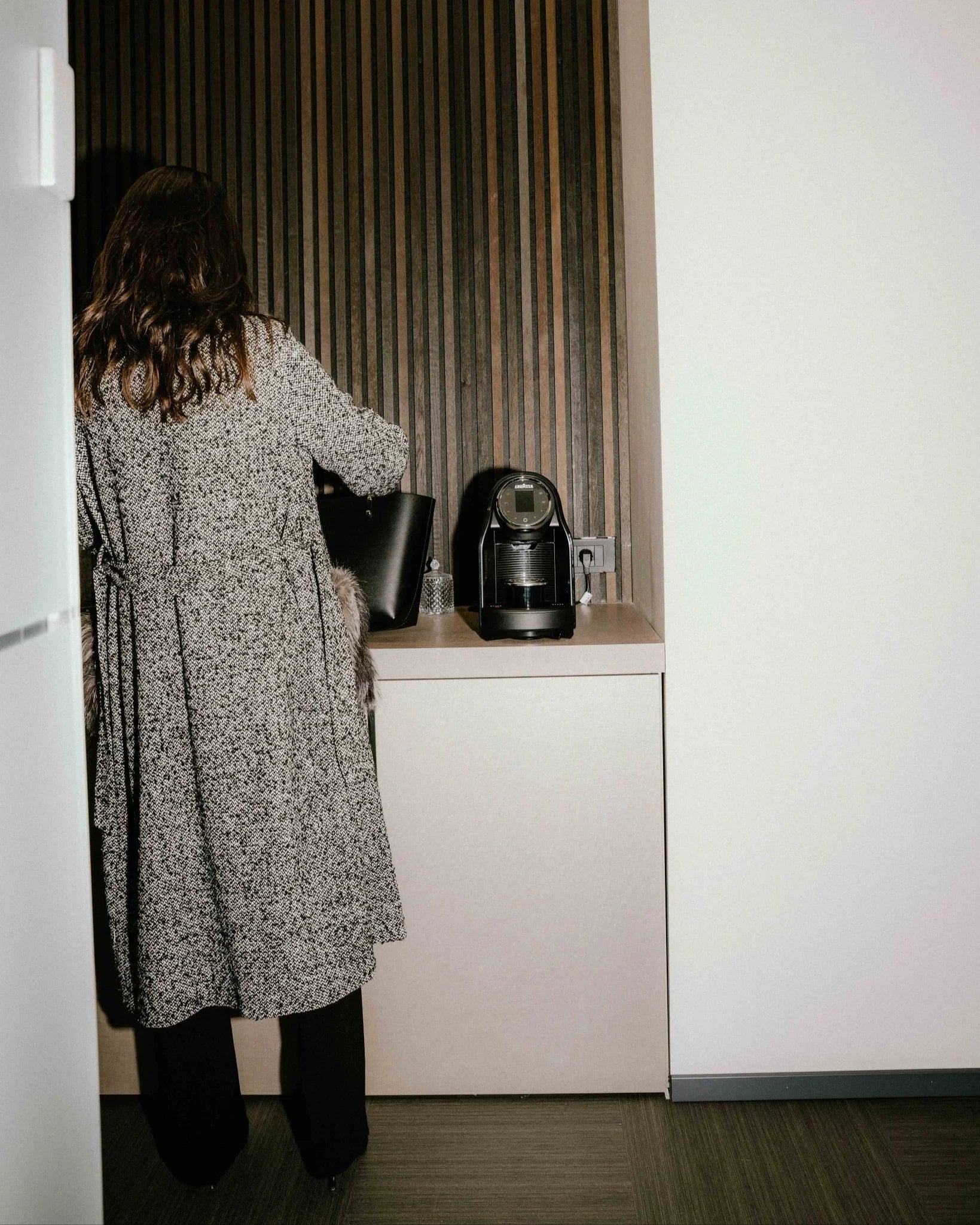 BOUCLE COAT -BORDEAUX