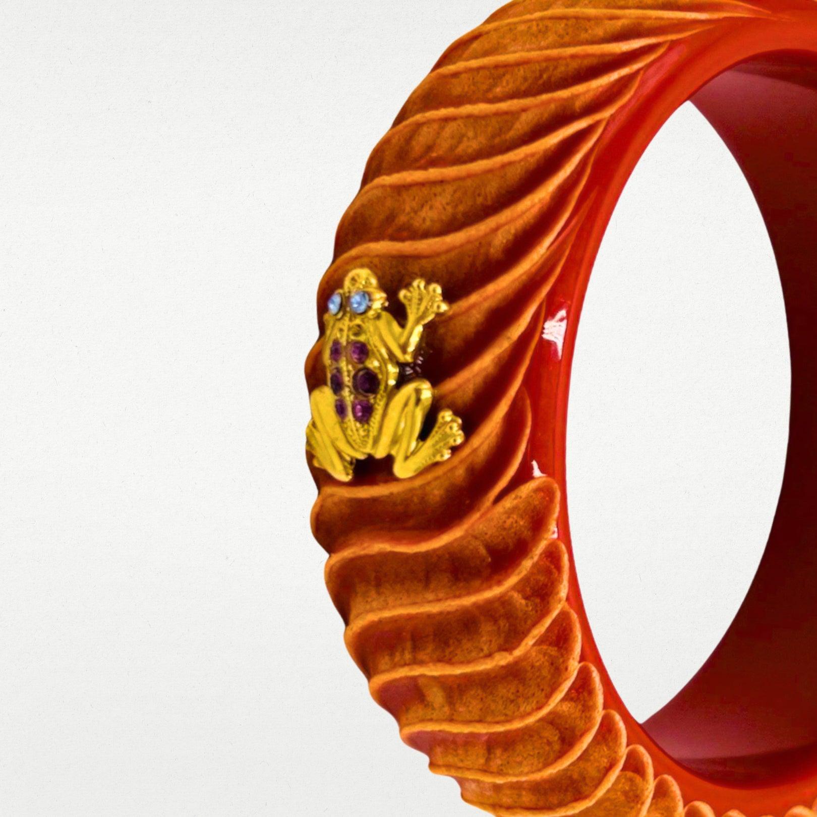 BRACCIALE ACETATE FROG | MATTONE CHIARO - Almala