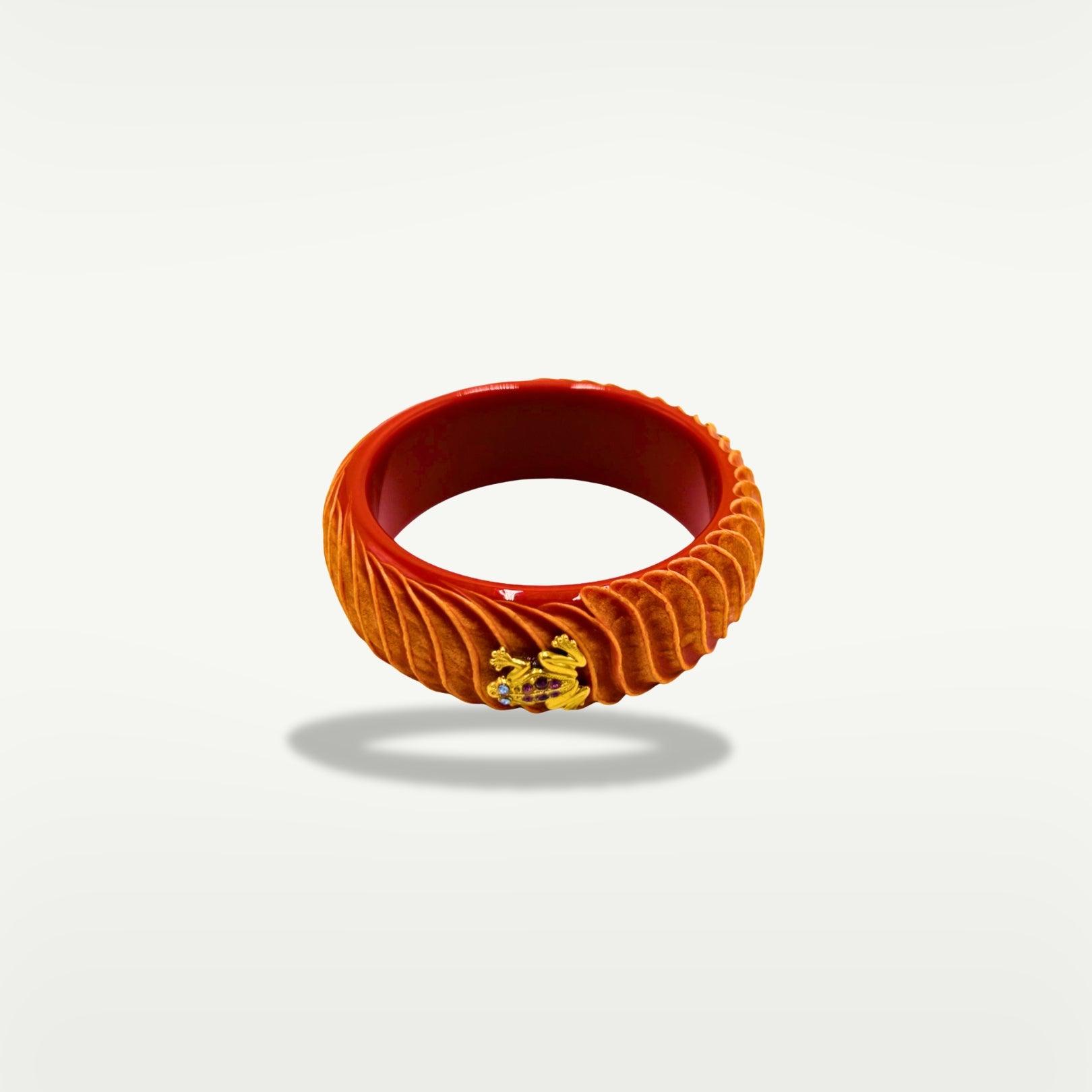 BRACCIALE ACETATE FROG | MATTONE CHIARO - Almala