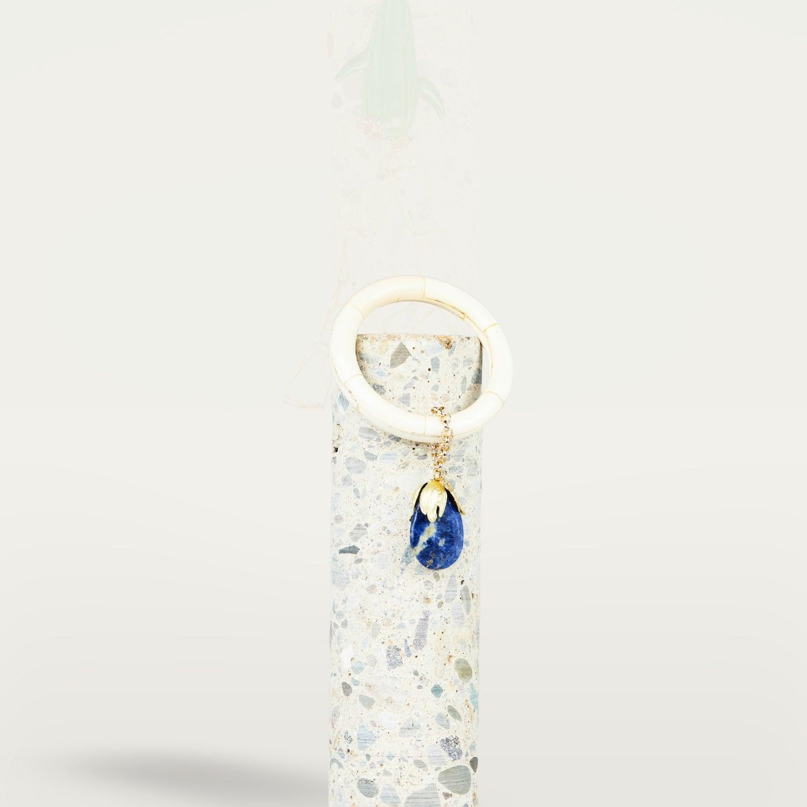 BRACCIALE DROP STONE IVORY | BLU - Almala