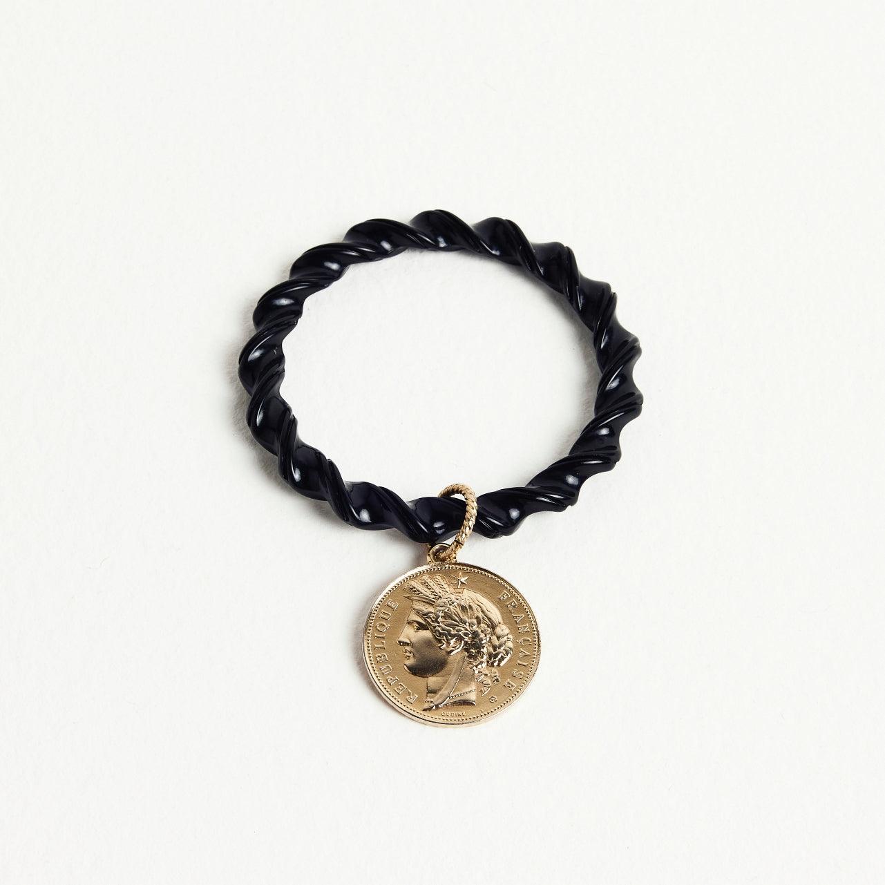BRACCIALE MONETA | NERO - Almala