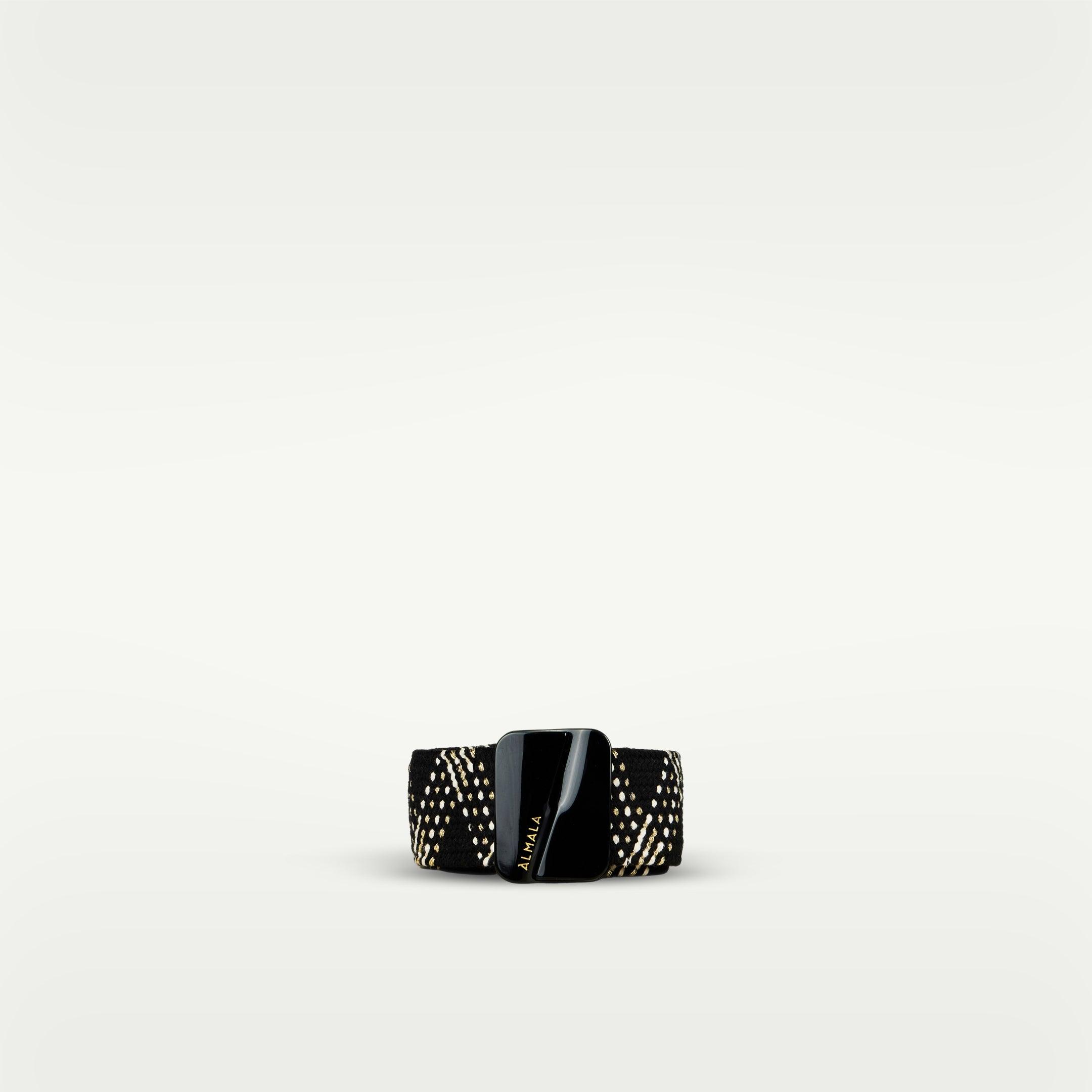 CINTURA ELASTICO ACETATO | NERO - Almala