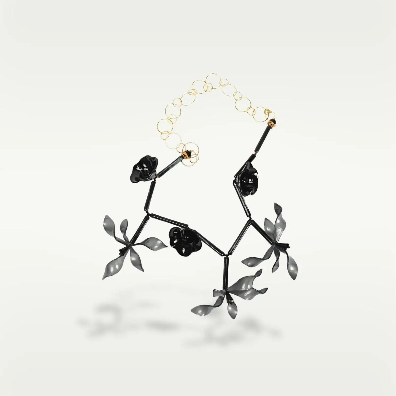 COLLANA FIORE ACETATE | NERO - Almala