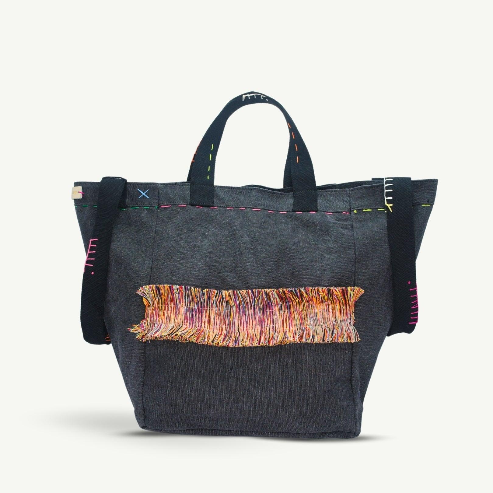 SACCA CANVAS | NERO - Almala