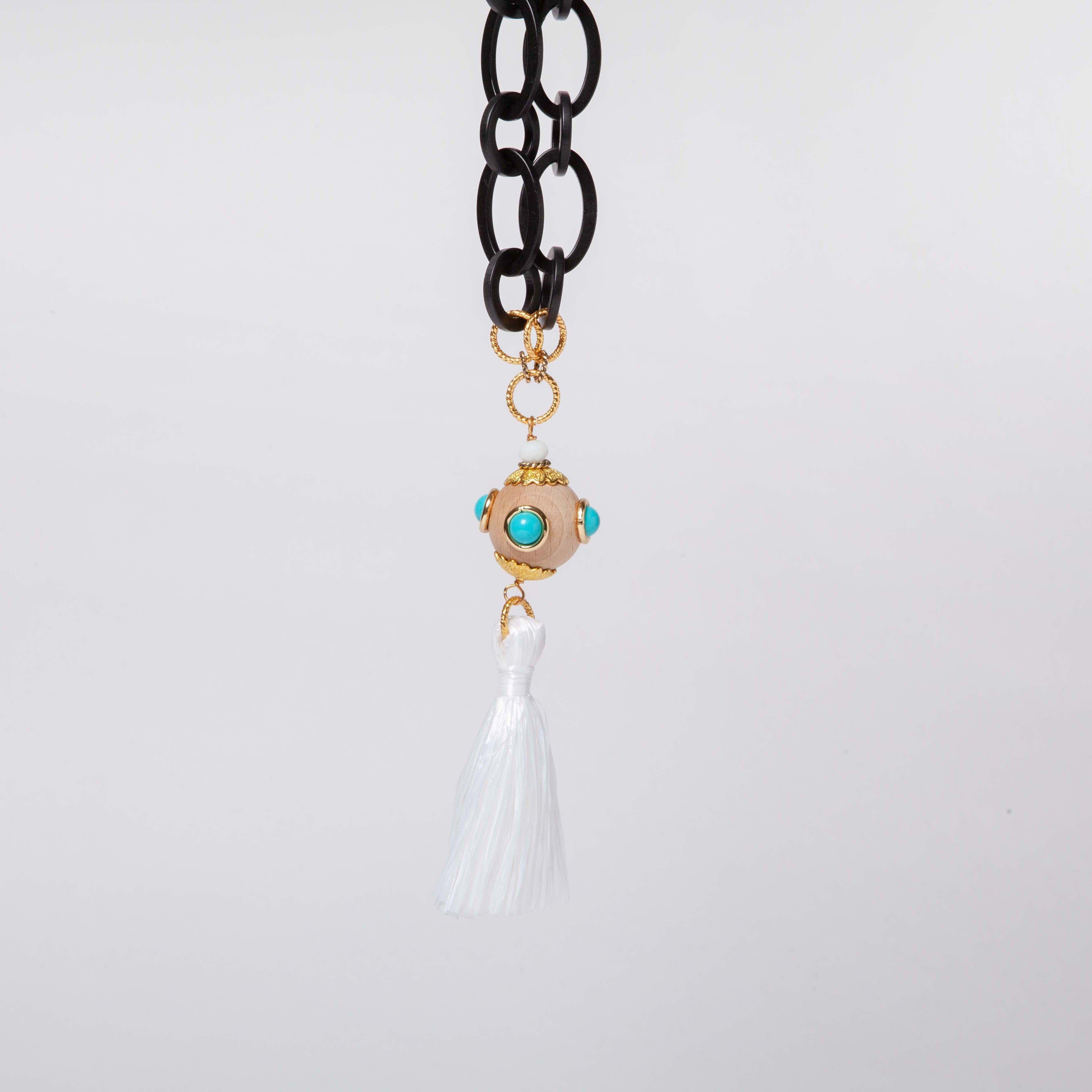 COLLANA NAPPA BLACK & WHITE | BIANCO - Almala