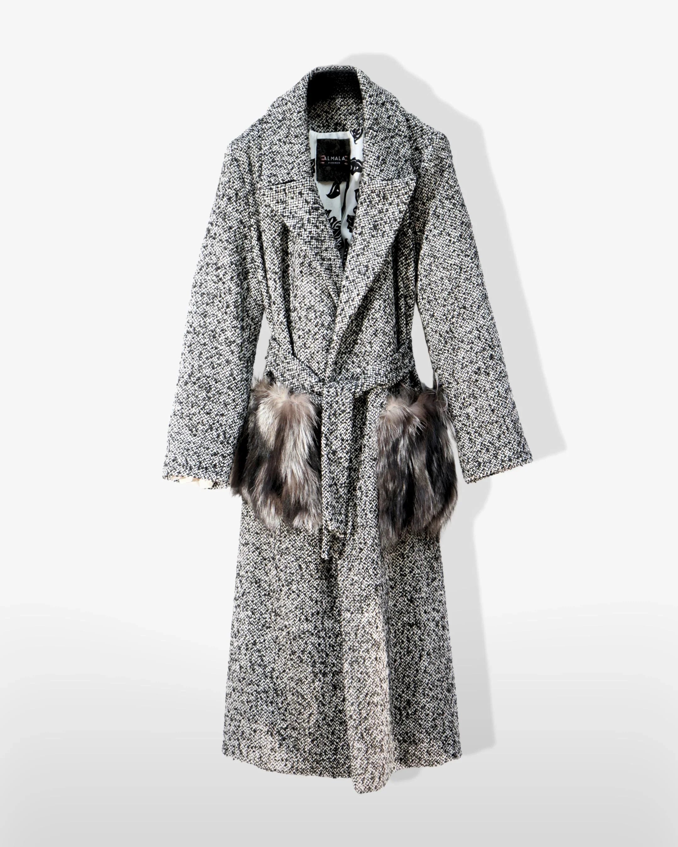 BOUCLE COAT -BORDEAUX
