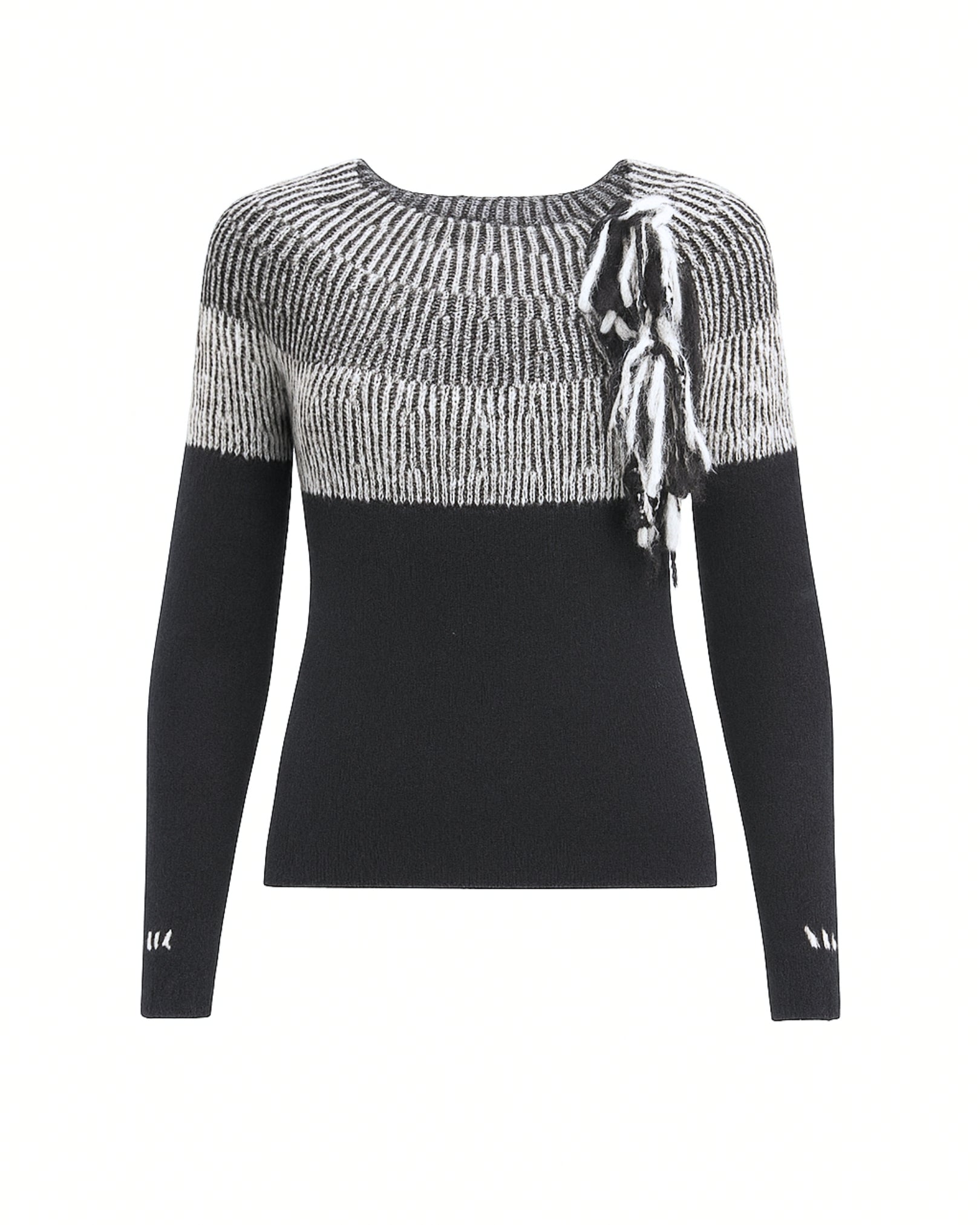 WOOL SWEATER WITH DETAILS | BEIGE