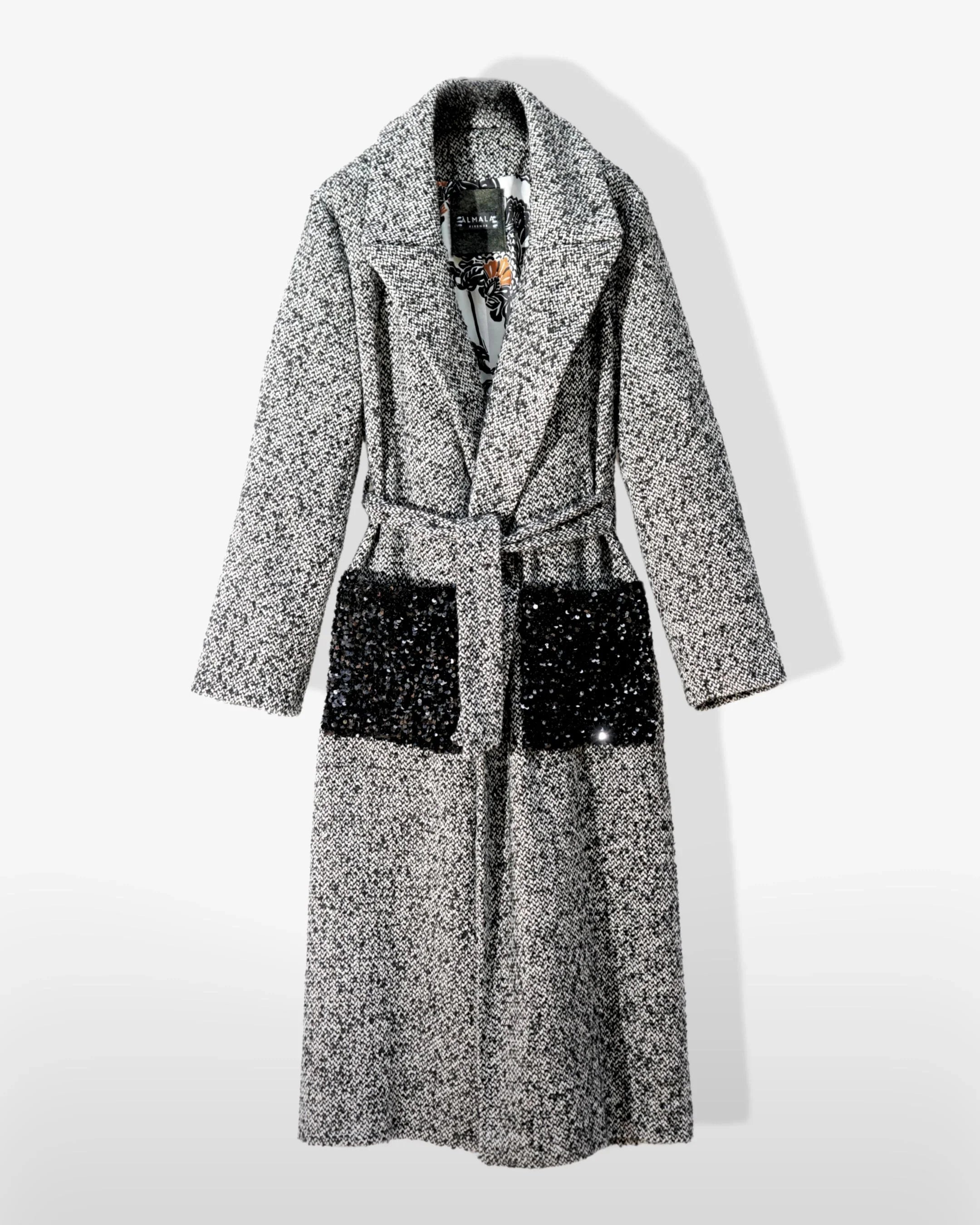 BOUCLE COAT -BORDEAUX