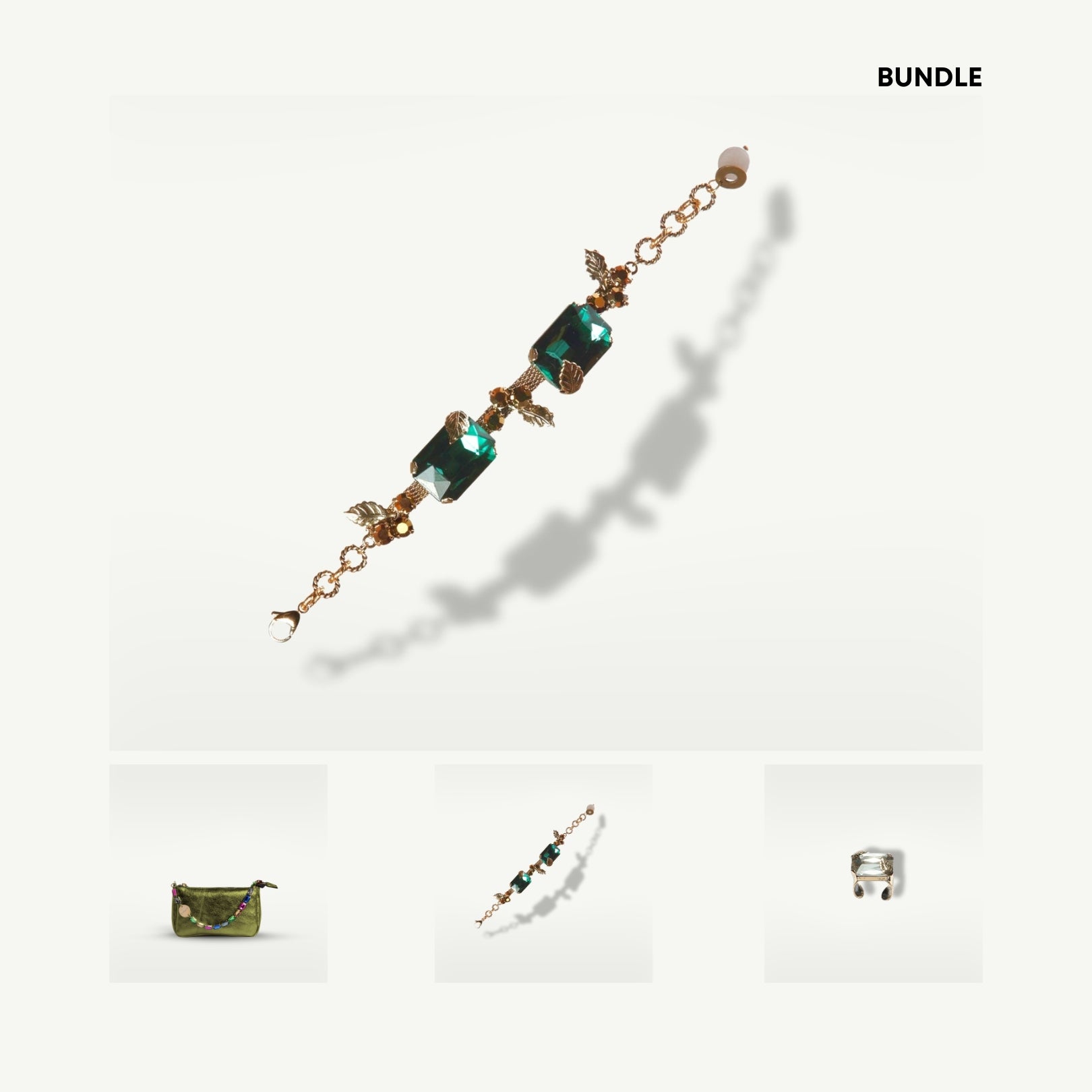 BUNDLE STASS VERDE/CRYSTAL | 3pz