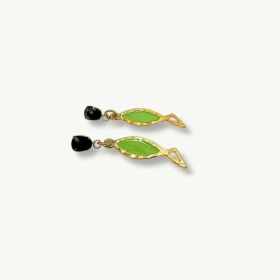 COLOR FISH EARRING | GREEN