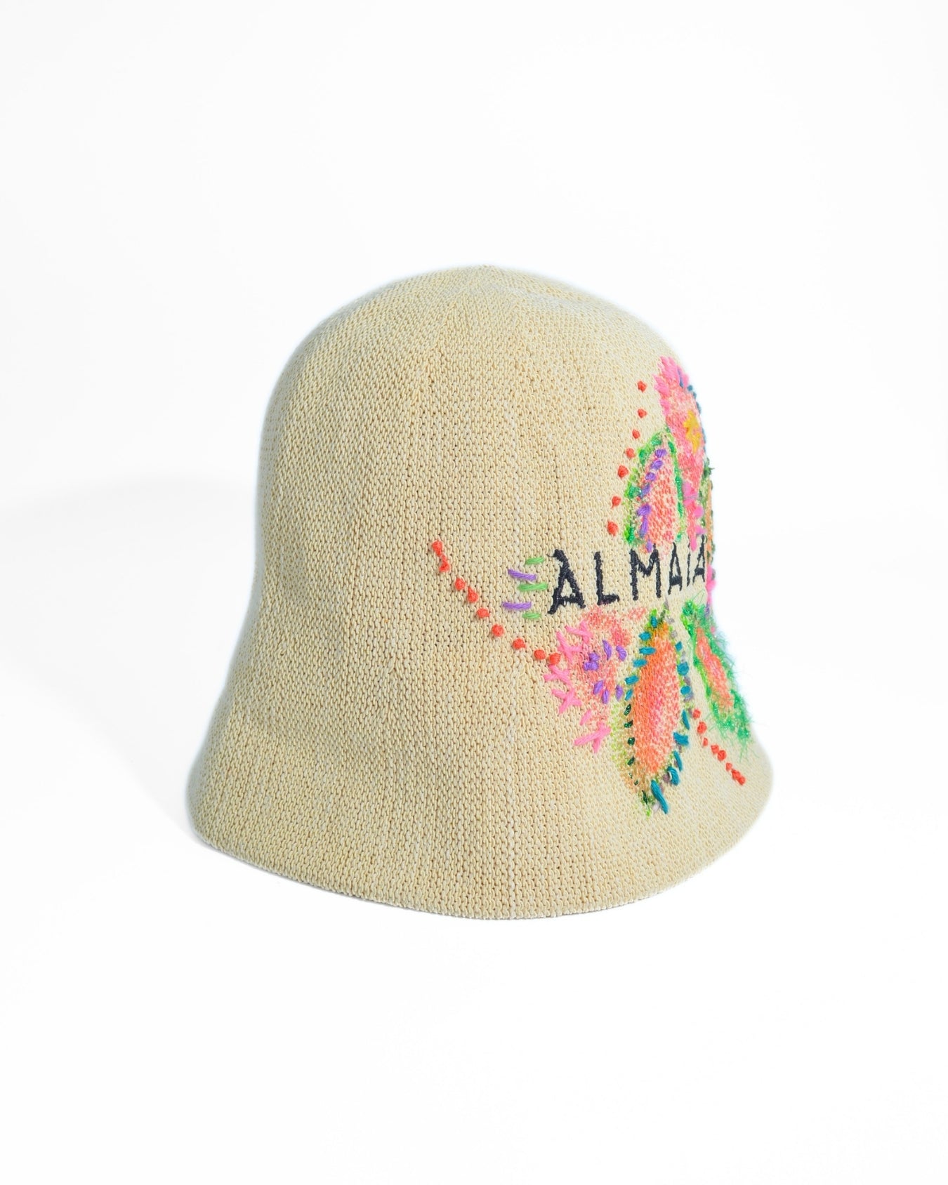 EMBROIDERED HAT | NATURAL-PINK