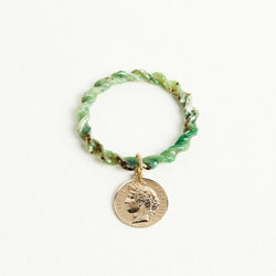 COIN BRACELET | GREEN