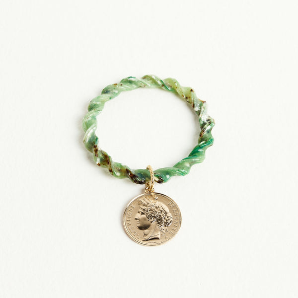 COIN BRACELET | GREEN