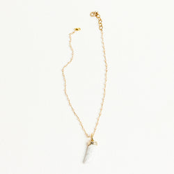 HORN NECKLACE | WHITE